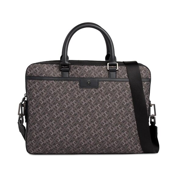 Tommy Hilfiger Men's Monogram Computer Bag 16-1/10"W x 11-3/5"H x 2"D - Picture 1 of 2